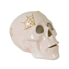 Load image into Gallery viewer, &quot;Mr. Bones and Charlotte&quot; Skull Decor with 22K Gold Accents- Blush
