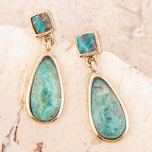 Load image into Gallery viewer, Smooth Teardrop Earring - Chrysocolla
