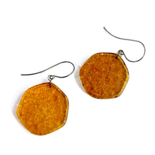 Load image into Gallery viewer, Smoke Topaz Brown Ice Chip Drop Earrings