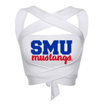 Load image into Gallery viewer, SMU Mustangs White Multi Way Bandeau Top