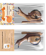 Load image into Gallery viewer, Wooden Musical Snail Percussion Instrument