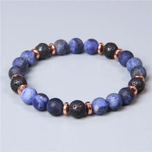 Load image into Gallery viewer, Sleep Well Crystal Aromatherapy Bracelet Set