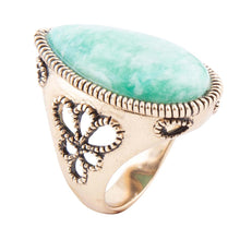 Load image into Gallery viewer, Soledad Blue Amazonite Golden Bronze Ring