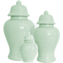 Load image into Gallery viewer, Sea Glass Green Ginger Jars