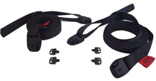 Load image into Gallery viewer, 10 Ft Black Standard Buckle Spa Hot Tub Cover Adjustable Wind Straps | 2 COMPLETE KITS