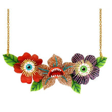 Load image into Gallery viewer, Spooky Flowers Necklace by Laliblue