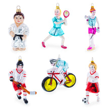 Load image into Gallery viewer, Tennis Racket Glass Christmas Ornament