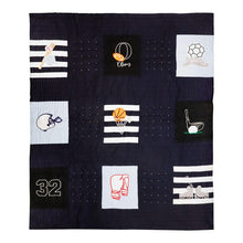 Load image into Gallery viewer, Handmade Sports Quilt &amp; Shams – Toddler to Twin Boys Bedding