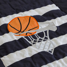 Load image into Gallery viewer, Handmade Sports Quilt &amp; Shams – Toddler to Twin Boys Bedding