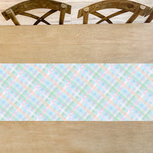 Load image into Gallery viewer, Pastel Plaid Table Runner
