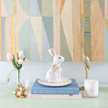 Load image into Gallery viewer, Ivory Sugar Bunny with Hydrangea, Pearl and Gold Accents