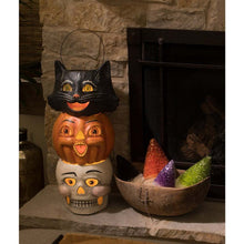 Load image into Gallery viewer, Spunky Pumpkin Bucket Paper Mache by Bethany Lowe Designs