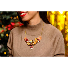 Load image into Gallery viewer, Squirrel with Mushrooms Necklace by Laliblue