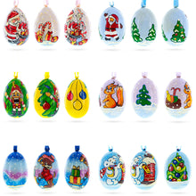 Load image into Gallery viewer, Santa, Nutcracker, Bear, Dog and Squirrel Wooden Christmas Ornaments 3 Inches