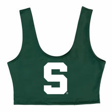 Load image into Gallery viewer, Michigan State Green Crop Tank Top