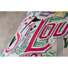 Load image into Gallery viewer, St. Louis Hand-Embroidered Pillow by CatStudio