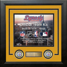 Load image into Gallery viewer, Pittsburgh Steelers Custom NFL Football 16x20 Picture Frame Kit (Multiple Colors)