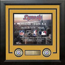 Load image into Gallery viewer, Pittsburgh Steelers Custom NFL Football 8x10 Picture Frame Kit (Multiple Colors)