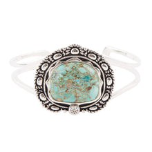 Load image into Gallery viewer, Sterling Silver and Blue Turquoise Cuff Bracelet