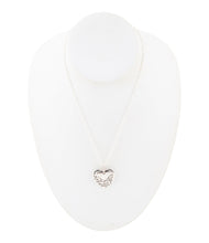 Load image into Gallery viewer, Sterling Silver Engraved Heart Pendant Neckalce