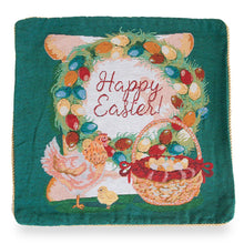 Load image into Gallery viewer, Set of 2 Happy Easter &amp; Easter Eggs Throw Pillow Covers