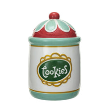 Load image into Gallery viewer, Retro Stoneware Cookie Jar