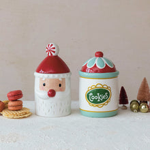 Load image into Gallery viewer, Retro Stoneware Cookie Jar
