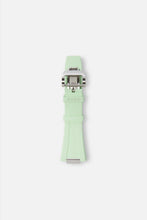 Load image into Gallery viewer, FKM Rubber Strap: Mint/Steel