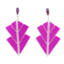 Load image into Gallery viewer, Straight To The Point Seed Bead Earrings