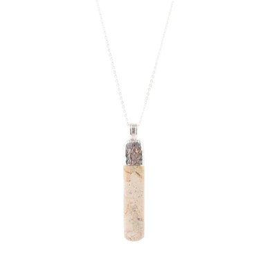 Straightaway African Opal Pendant Necklace