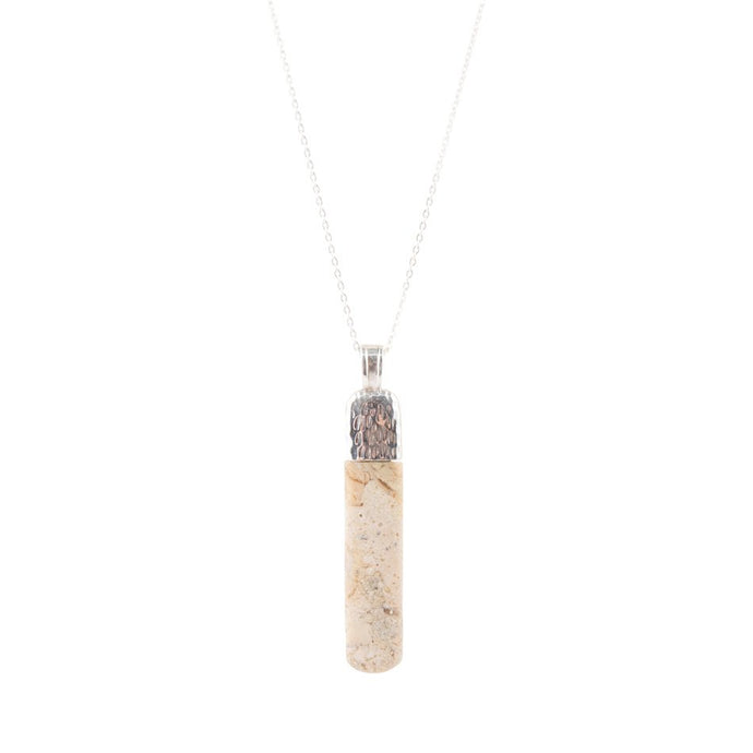 Straightaway African Opal Pendant Necklace