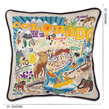 Load image into Gallery viewer, Summer Colorado Hand-Embroidered Pillow