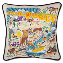 Load image into Gallery viewer, Summer Colorado Hand-Embroidered Pillow