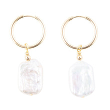 Load image into Gallery viewer, Sunday Best Pearl Loop Earrings