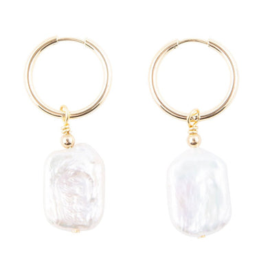 Sunday Best Pearl Loop Earrings
