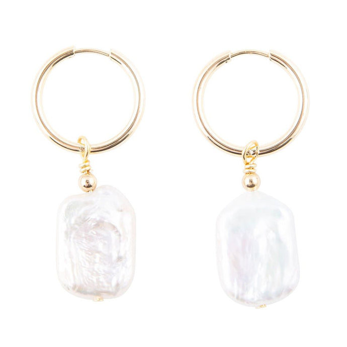Sunday Best Pearl Loop Earrings