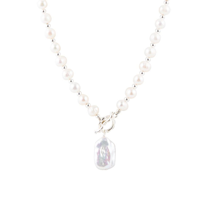 Sunday Best Pearl Toggle Necklace