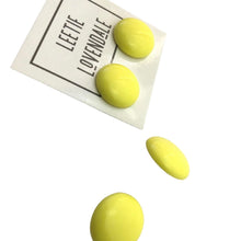 Load image into Gallery viewer, Sun Yellow Retro Button Stud Earrings