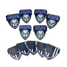 Load image into Gallery viewer, E-007 Police Daughters Thin Blue Line Challenge Coin Supporter