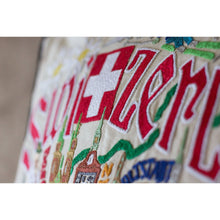 Load image into Gallery viewer, Switzerland Hand-Embroidered Pillow
