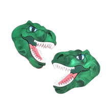 Load image into Gallery viewer, T Rex Dinosaur Brooch Set by Cherryloco Jewellery