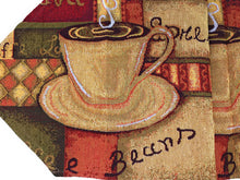 Load image into Gallery viewer, DaDa Bedding Smell of Coffee Cup Latte Java Brown Tapestry Table Runner Cloth (9912)