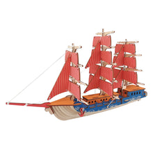 Load image into Gallery viewer, Sailing Ship Model Kit - Wooden Laser-Cut 3D Puzzle (77 Pcs)