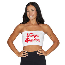 Load image into Gallery viewer, Tampa Spartans White Bandeau Top