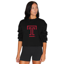 Load image into Gallery viewer, Temple Owls Black Crewneck
