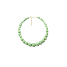 Load image into Gallery viewer, Tea Heavy Carve Bead Necklace by Splendette