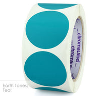 Load image into Gallery viewer, 2&quot; Permanent Color-Code Round Dot Inventory Labels: 500/Roll