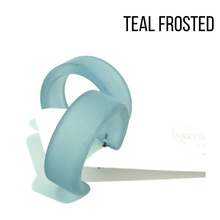 Load image into Gallery viewer, Wide Classic Frosted Hoop Earrings - Clara