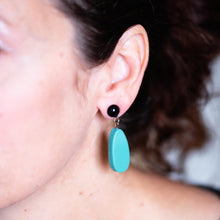 Load image into Gallery viewer, Peach Matte Alex Drop Earrings *