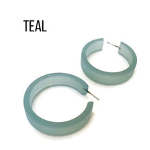 Load image into Gallery viewer, Portland Frosted Lucite Hoop Earrings